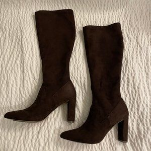 Brown Heeled Boots || Size 6